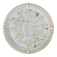 Twelve Greek Roman Olympian Gods Ancient Greek Cast Marble Wall Large Plate