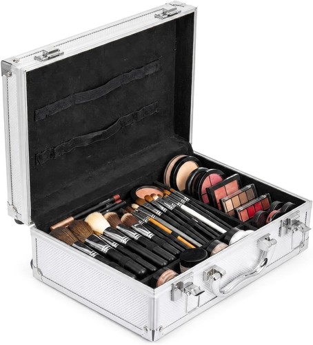 Aluminum makeup train vanity - makeup,