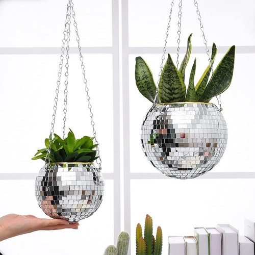 Disco ball planter - disco,