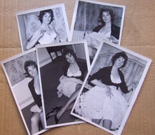 Smiling Pretty Directoire Knickers Model. Set of 5 x 1960's photos.  (E)