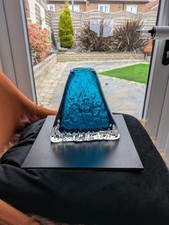 WHITEFRIARS GLASS PYRAMID VASE