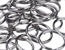 10x 50MM METAL SPLIT RINGS Large Heavy Duty Durable Keyring Essential Key Holder