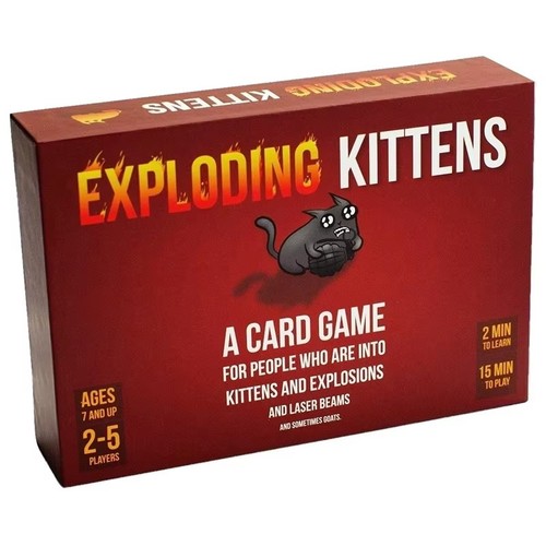 New exploding kittens card - new,