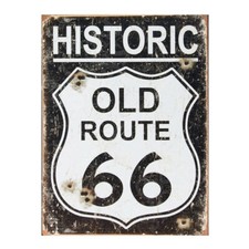 Old Route 66 Metal Sign Plaque Garage Shed Man Cave Home Bar Work Shop Sign 263