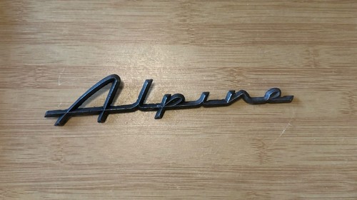 Sunbeam alpine script badge - sunbeam,