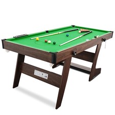 HLC 6FT Folding Pool Table Snooker Table Set Billiard Table with All accessories