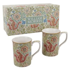 William Morris Compton Set of 2 China Mugs The Leonardo Collection