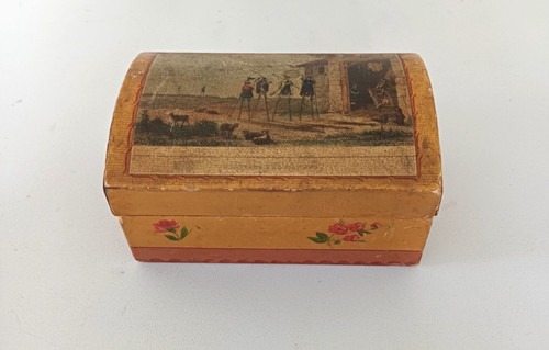1960s french paper mache - mache, box