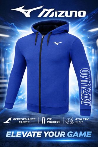 Mizuno sports hoodie jacket - sports,