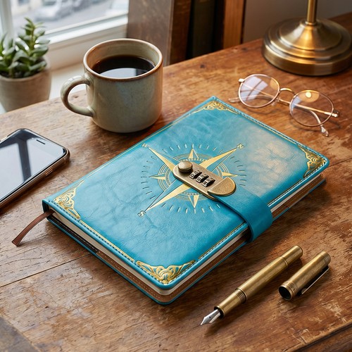 Leather journal notebook - leather,