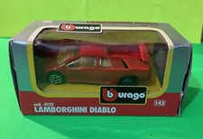 Burago 4151 Lamborghini Diablo 1/43 Die-Cast Metal  RED ~ BOX DAMAGED