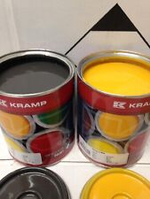 Volvo Digger Grey & Yellow Excavator Endurance Enamel Paint 1 Litre Tins