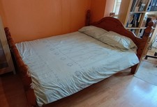 Solid Wood Queen Size Bed Frame