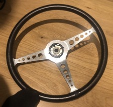 SPEEDWELL leather steering wheel Triumph TR 4 TR5 GT6 Lotus Cortina
