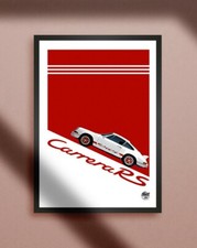 Porsche 911 Carrera 2.7 RS Print - Poster Wall Art Classic Car Artwork Auto gift