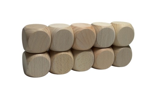 10x wooden blank - blank, 5cm