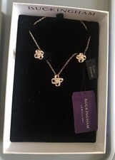 Buckingham Jewellery set womens : necklace and earrings New!