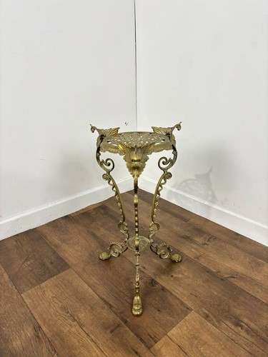 Ornate brass plant - brass, stand