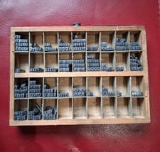 Metal Letterpress Printers Type 18pt Gill Sans Medium U/LOWER Case 1+ Kilo.