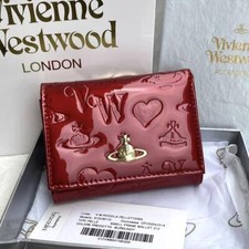 Vivienne Westwood Gamaguchi Trifold Wallet Color Red orb Enamel
