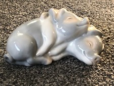 "John Jenkins" Fine Porcelain Pigs Sleeping - Farm Animal Figurine No. H498A82