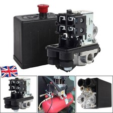 220-240V 20A Air Compressor Pressure Switch 4 Port Control Cut Off Valve 175PSI