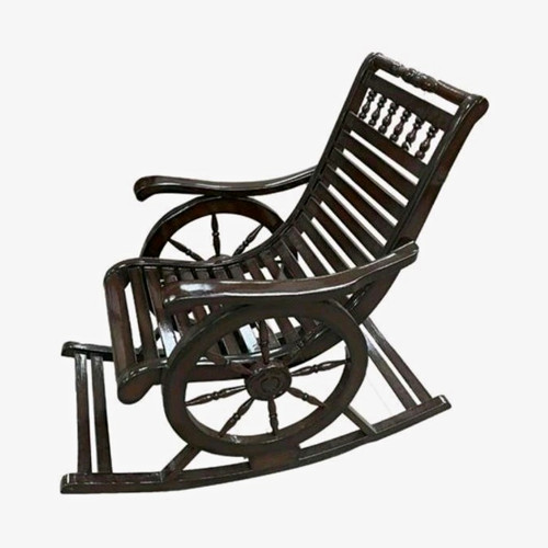 Wooden rocking chair brown - wooden,