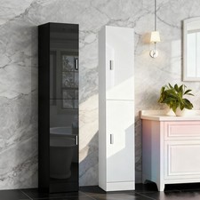 190CM Bathroom Cabinet Cupboard Tall Floor Tallboy Freestanding 2 Door Storage