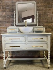 vintage bathroom vanity unit