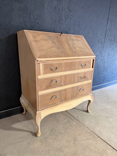 Stripped mahogany bureau - stripped,