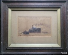 Old Shipping Watercolour