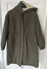 TU Khaki Parka Coat Size L