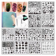 Nail Stamping Plates Set 12Pcs