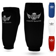 SORANO SPORTS® Elasticated Shin Guards Training Karate MMA Kickboxing Protectors