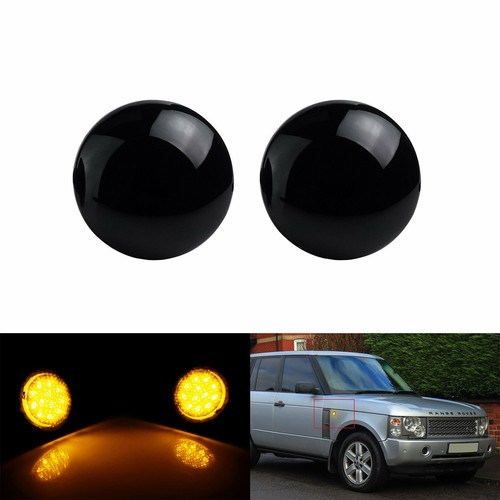 Black smoked side indicator - 2x,
