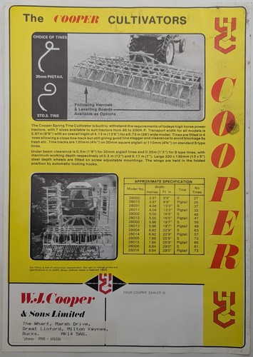 Original cooper spring tine - wj,