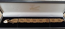 9ct Gold Gate Bracelet Ladies