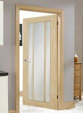 internal door oak lincoln langdale worcester frosted glass unfinished oak