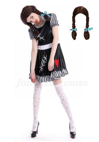 Ladies zombie rag doll - zombie,