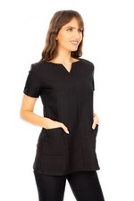 SIDE POCKET SPA BEAUTY HAIRDRESSING NAIL SALON MASSAGE THERAPIST TUNIC UNIFORM