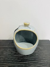 Scandi Home Salt Pig Ceramic 13cm Reactive Glaze Grey  Salt Pig Kitchen.