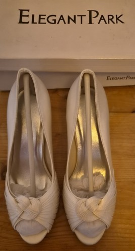 Bride ivory wedding shoes - bride,