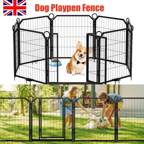 Metal dog playpen foldable - metal,