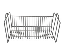 Vintage IKEA 12" Matte Silver Metal 20 CD Storage Rack/Holder - VINK 100.239.49