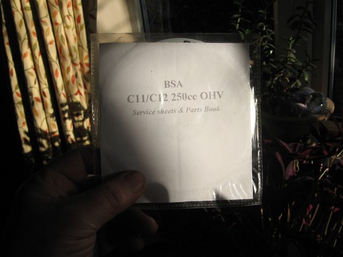 Bsa parts book for c11 - book,