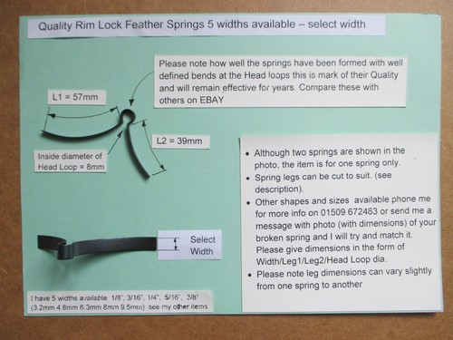 Rim lock spring repair - lock,