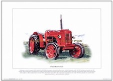 DAVID BROWN 30D FINE ART PRINT - British made tractor from the 1950's Cropmaster