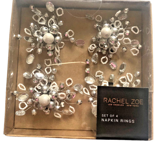 Rachel zoe beaded napkin rings - beaded,