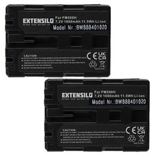 2x Battery for Sony Alpha SLT-A58M SLT-A65VM SLT-A58Y SLT-A65V SLT-A65VK 1600mAh