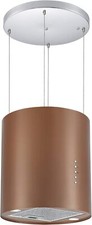 Cookology HICYL351COP/A++ Hanging Cylinder Island Cooker Hood - Copper